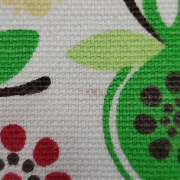 Thirty One Zipper Pouch Apple Blossum 12" wide x 9" tall with 2.5" base - Picture 14 of 16